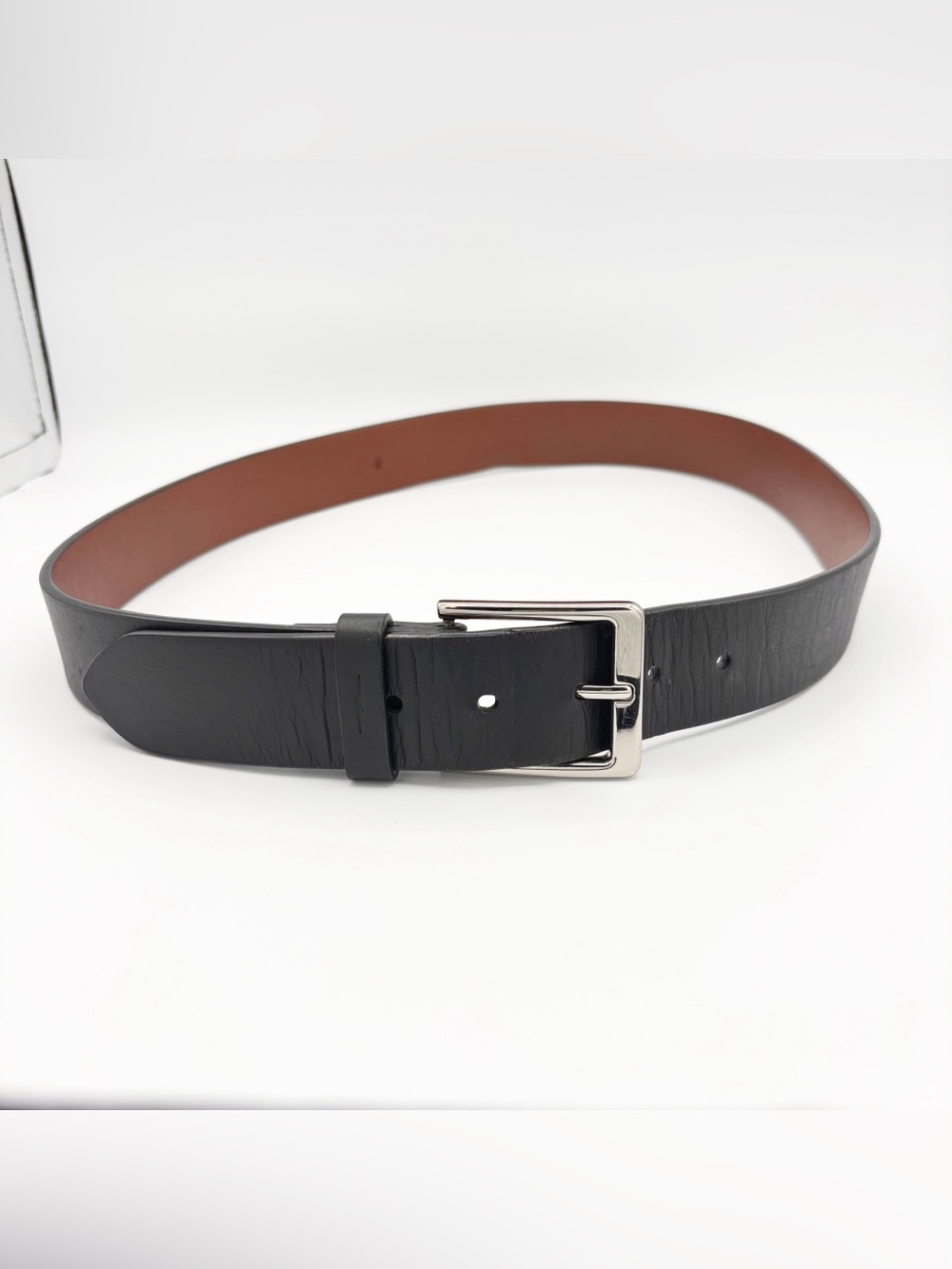 Shinola Black Leather Belt